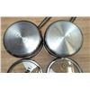 Image 3 : Delarlo 7" Dia Stainless Steel Sauce Pans With Lids - Set of 2