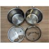 Image 2 : Delarlo 7" Dia Stainless Steel Sauce Pans With Lids - Set of 2