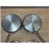 Image 3 : Delarlo 7" Dia Stainless Steel Sauce Pans With Lids - Set of 2