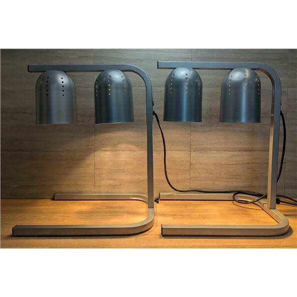 Winco EHL-2C Freestanding Heat Lamps - Lot of 2 (1 Case)