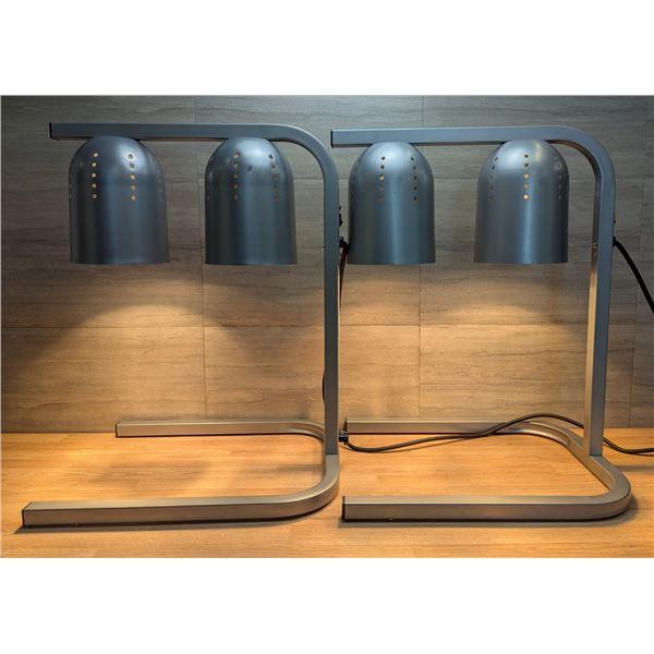 Winco EHL-2C Freestanding Heat Lamps - Lot of 2 (1 Case)