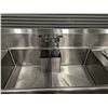 Image 4 : Efi 24" x 24" Stainless Steel Two Tub Sink w/Drain Boards & Faucet