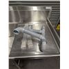 Image 8 : Efi 24" x 24" Stainless Steel Two Tub Sink w/Drain Boards & Faucet