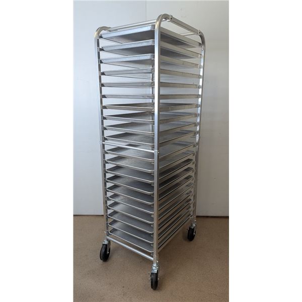 American Chef 20 Sheet Pan Rack w/20 Full Size Pans