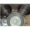 Image 3 : 12qt Stainless Steel Stock Pots With Lids, Omcan 80438 - Set of 3