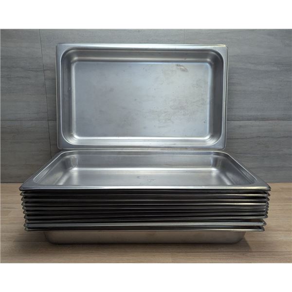 Full Size 2.5" Deep Stainless Steel Inserts - Lot of 12