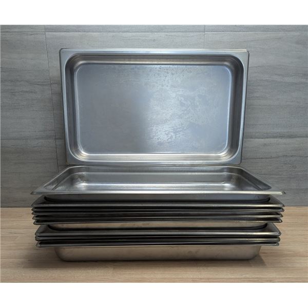 Full Size 2.5" Deep Stainless Steel Inserts - Lot of 12