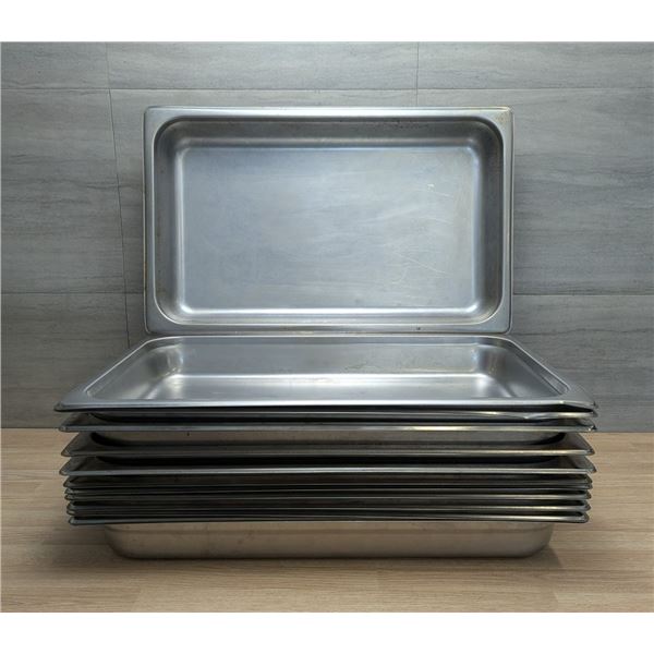 Full Size 2.5" Deep Stainless Steel Inserts - Lot of 12