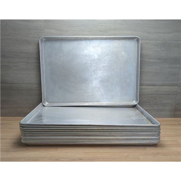 Full Size Aluminum Bun Pans - Lot of 12