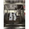 Image 5 : 90" x 24" Three Tub Two Drain Boards Sink, Omcan 22117