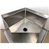 Image 1 : 26.5" x 26.5" x 16" Stainless Corner Mop Sink w/ Drain Basket, Omcan 47470