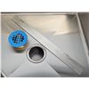 Image 8 : 26.5" x 26.5" x 16" Stainless Corner Mop Sink w/ Drain Basket, Omcan 47470