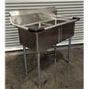 Image 4 : 41" x 24" Two Tub Sink, Omcan 22113