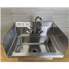 Image 1 : Hand Sink with Side Splashes, 4" Faucet, Omcan 44586