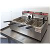 Image 4 : Dual 7L Countertop Fryer, 110V, Omcan 34868