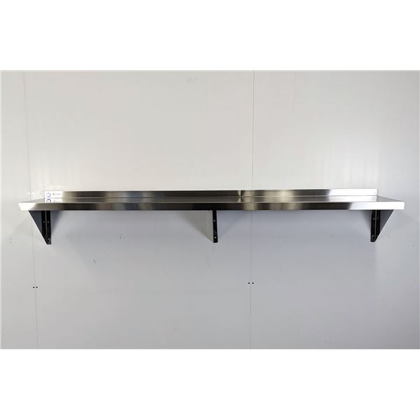 72" x 12" Stainless Wall Shelf, Omcan 30455