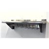 Image 2 : 36" x 12" Stainless Pot Rack with Shelf, Omcan 31851