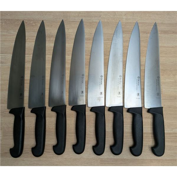 Browne 12" Black Cook's Knives - Lot of 8