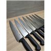 Image 2 : Browne 12" Black Cook's Knives - Lot of 8