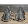 Image 2 : Stainless Steel Cone Strainers - Lot of 4