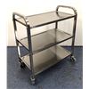 Image 2 : Stainless Bussing Cart, 27.25" x 15.75" Tray Size, Omcan 24418