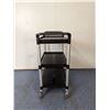 Image 4 : Black Plastic Bussing Cart with 16" x 24.75" Tray Size, Omcan 24183