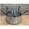 Image 1 : 20qt Pasta Cooker Set with 4 Inserts, Omcan 40515