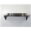 Image 1 : 36" x 12" Stainless Wall Shelf, Omcan 22109