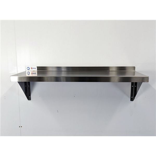 36" x 12" Stainless Wall Shelf, Omcan 22109
