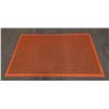 Image 2 : 36" x 60" x 3/8" Terra Cotta Anti-Fatigue Mat, Omcan 23585