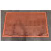 Image 1 : 36" x 60" x 3/8" Terra Cotta Anti-Fatigue Mat, Omcan 23585