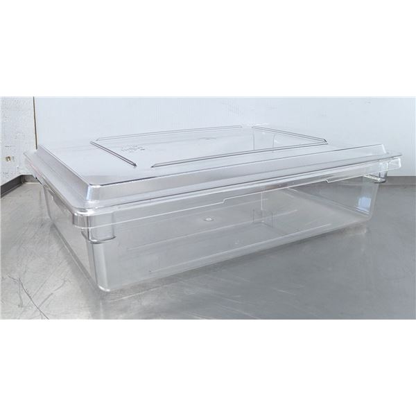 Cambro 26" x 18" x 6" Clear Food Storage Box With Lid