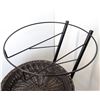 Image 3 : 3-Tier Black Display Stand w/ 5 Wheels, Omcan 44294