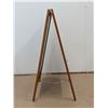 Image 3 : A-Frame Sidewalk Menu Chalkboard, Mahogany, Omcan 31396