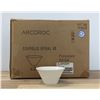 Image 1 : Arcoroc 3-1/4oz Appetizer Spiral Porcelain Bowls, R0743 - Lot of 24