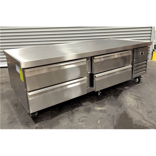 HC-CBR72 74" Refrigerated Chef Base w/4 Drawers