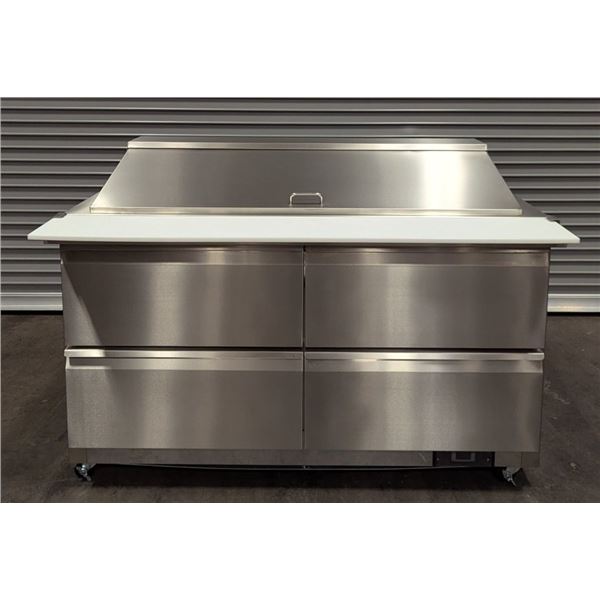 HC-S60K-4D 60" Refrigerated Salad/Sandwich Prep Table W/4 Drawers