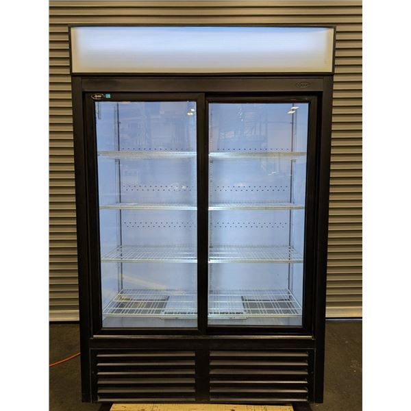 QBD CD45S 52" Double Sliding Door Glass Cooler