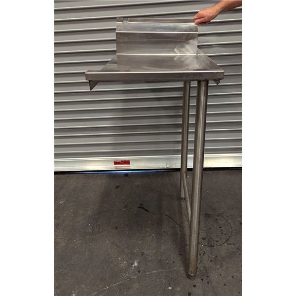 18" Stainless Steel Right Dish Table