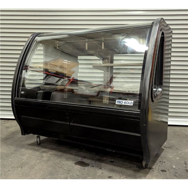 Pro-Kold TEM150+ 57" Curved Glass Refrigerated Display Case