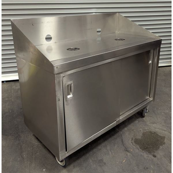 Universal 48" x 22" Custom Stainless Steel Cabinet Base Table