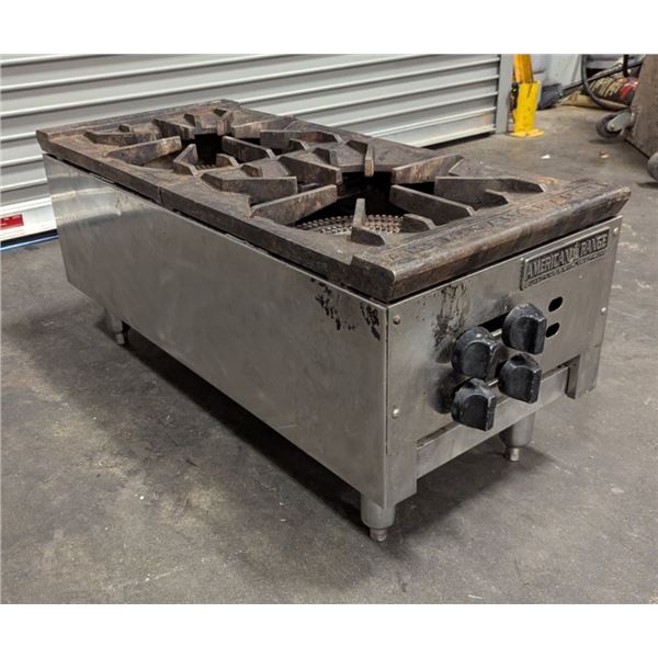 American Range 2 Burner Gas Stock Pot Range