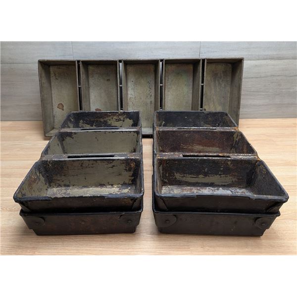 5-Strap & 3 Strap Baking Pans - Lot of 6pcs