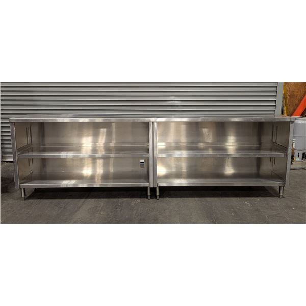 116" x 14.5" Stainless Steel Dish Cabinet | 116"/LBD