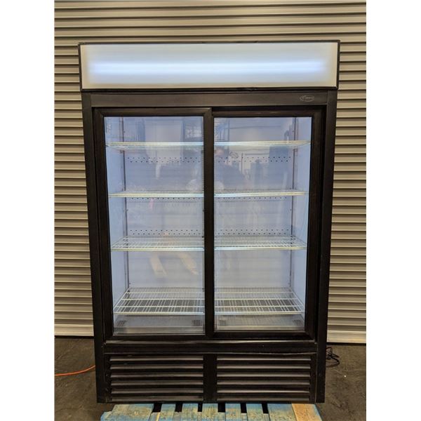 QBD CD45S 52" Double Sliding Door Glass Cooler