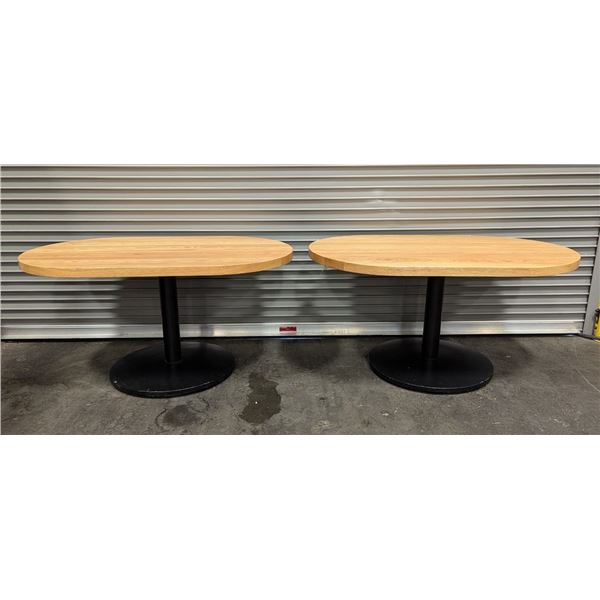 60" x 36" Oval Dining Tables - Lot of 2 | LBD