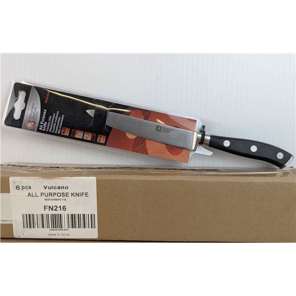 Vulcano 4.5" All Purpose Knives, Richardson Sheffield FN216 - Lot of 6