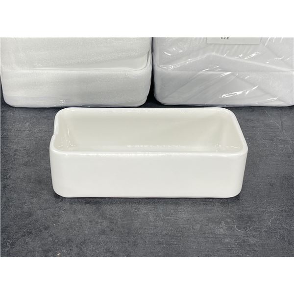 Mekkano 5-7/8" x 2-3/4" Rectangular 9oz Bowls, Arcoroc L9561 - Lot of 24
