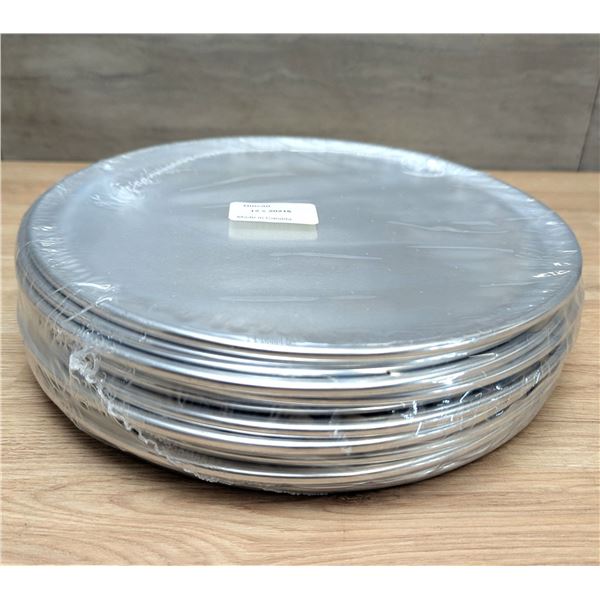 9" Solid Pizza Pans, Omcan 20215 - Lot of 12
