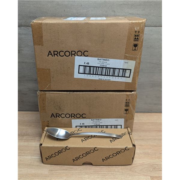 Satineo European Teaspoon, Arcoroc T7810 - Lot of 96 (2 Cases)